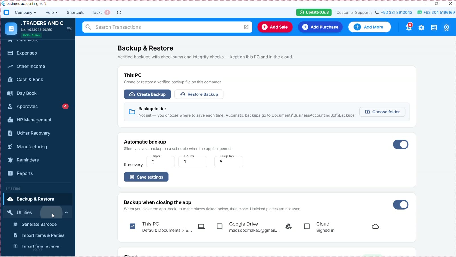 Your data, backed up automatically